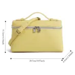 Premium sense of niche lychee grain shoulder bag simple fashion lunch box women's bag exquisite mini handheld crossbody bags - Image 6