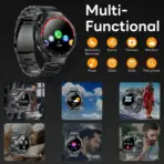 LAXASFIT 2026 New Smart Watch Bluetooth Call Fitness Tracker Heart Rate Monitor Music Player Gift for Men Women Sports - Image 4
