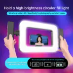 Portable Handheld Ring LED Light New Rabbit Cage Lighting Photography Lamp for Mobile Live Broadcast Selfie Light Decoration k03 - Image 2