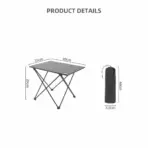 TARKA Outdoor Camping Folding Table Party Picnic BBQ Portable Foldable Desk High Strength Ultralight Aluminium Portable Table - Image 7