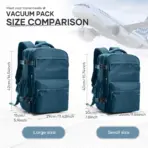 Ryanair 40x30x20 Cabin Bag Men Air Vacuum Compression Backpack Hand Luggage Laptop Backpack,42x29x15 Vacuum Clothing Storage Bag - Image 4