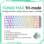 Akko MonsGeek FUN60 Mechanical Keyboard Magnetic Switch 60% Gaming Keyboards Rapid Trigger 0.01mm 8K ARGB HE/TMR Custom Keyboard - Image 18