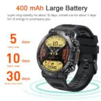 MEVADEN 1.39 inch HD Bluetooth Call Smart Watch Men Sports Fitness Tracker Heart Monitor 400mAh Smartwatch For Android IOS MD56 - Image 6