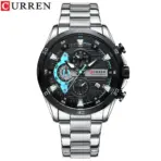 CURREN 8402 Men's Stainless Steel Watch Creative Fashion Luminous Dial with Chronograph Leisure Luxury Men's Watch Reloj Hombre - Image 7
