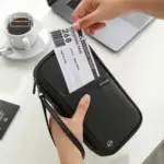 Travel Wallet for Family Passport Holder Waterproof Passport Wallet Organizer Travel Accessories Cover Document Bag Card Holder