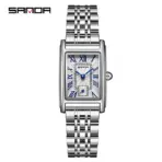 SANDA 1116 New Fashion 2025 Elegant Design Rectangle Dial Water Resistant Quartz Movement Business Women Analog Wrist Watch часы - Image 9