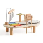 1A-Educational Toys Wooden Aeolian Bells Montessori Children's Musical Toys Xylophone Newborn Birthday Gifts Music Table Toys - Image 7