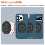 Bike Phone Holder,Bicycle Stem Cell Phone Mount,Universal Aluminum MTB/Road Bike Cycling Phone Clamp Lock,Quick Attach/Detach - Image 6