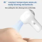 Cordless Baby Hair Dryer for Infant Kids Mini Hair Blow Dryer Rechargeable Low Noise Gentle Heat for Baby Butt Skin Safe - Image 4