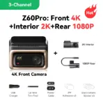 DDPAI Z60 Pro 4K Dash Cam Auto Dashcam Front GPS Car Camera for Dual SONY Sensor WiFi ADAS Night Vision DVR Video Recorder - Image 11