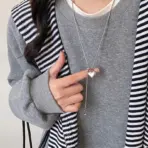 LATS Stainless Steel Long with Baroque Pearls Necklace for Women Adjustable Chain Sweater Accessories Fashion Jewelry - Image 7