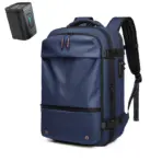 Travel Men 17 Inch Laptop Backpack Vacuum Compression Backpack Business Large Capacity School Backpack Expand Outdoor Backpack - Image 12