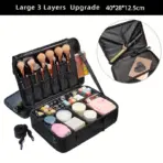 New Oxford Cloth Makeup Bag For Women Professional Large Capacity  Travel Cosmetic Case - Image 2