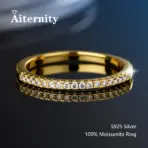 100% Pass Diamond Tester Pen Moissanite Ring Matching Wedding Diamond Band for Women 925 Sterling Silver Female Single Tail Ring - Image 14