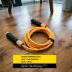 SUPER HARD PVC HARDNESS 90A for above temperature 30℃ 86°F 10mm 450 grams heavy wood handle jump skip rope with ball bearing - Image 8