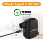Mini Portable Bicycle Pump Rechargeable Electric Air Inflator 100PSI 5V Type-C Bike Accessories for Bike Schrader Presta Tires. - Image 2