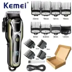 Kemei PG1990A Rechargeable Hair Clipper or Limit Combs Professional Cordless Men Hair Trimmer Men's Hair Cutting Machine Barber - Image 9