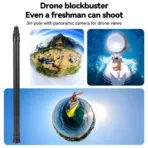 VIKEFON 3M Carbon Fiber Selfie Stick Aluminum Alloy Selfie Stick for Insta360 X3/ONE X2 / RS for GoPro Hero 11 10 9 8 DJI Action - Image 5