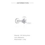 Aide Moissanite Diamond Stud Earrings for Women Orginal 925 Sterling Silver Screw Back Women Flat Back Moissanite Earring Jewel - Image 14