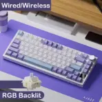AJAZZ AK820/AK820 Pro Mechanical Gaming Keyboard Tri-Mode Bluetooth 5.1 Wireless Wired Knob Hot Swap Gasket Custom Keyboard - Image 11