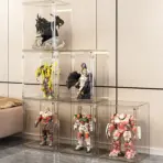 New Large Capacity Storage Box Organizer for Figures Acrylic Box Clear Blind Box Showcase Makeup Organizer for Bag - Image 2