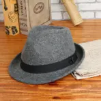 Men Winter Thick Warm Felt Fedora Hats Wool Gentleman Jazz Cap Homburg Male Classical Narrow Brim Top Hat - Image 11