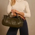 Sac à main à bandoulière Simple pour femmes, sac Boston élégant et polyvalent, sac de travail intérieur en Polyester doux - Image 3
