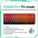 Akko MonsGeek FUN60 Mechanical Keyboard Magnetic Switch 60% Gaming Keyboards Rapid Trigger 0.01mm 8K ARGB HE/TMR Custom Keyboard - Image 12