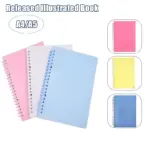 A5/A4 Size Stickers Book With Pu Leather Cover Reusable Journal Sticker Collecting Album For Kids Learning Stationery Supplies