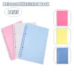 A5/A4 Size Stickers Book With Pu Leather Cover Reusable Journal Sticker Collecting Album For Kids Learning Stationery Supplies