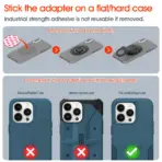 Bike Phone Holder,Bicycle Stem Cell Phone Mount,Universal Aluminum MTB/Road Bike Cycling Phone Clamp Lock,Quick Attach/Detach - Image 5