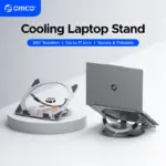 ORICO Laptop Stand for Desk Adjustable Laptop Riser 360° Rotating Ergonomic Notebook Holder Game RGB for All Laptops up 17 Inch