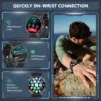 2026 New T-Rex3 Pro 1100mAh Battery Smart Watch GPS path 5ATM Waterproof Sports Run tracker Outdoors Compass Military Smartwatch - Image 6