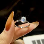 GRA 1.5-2 Carat Brilliant Oval Moissanite Diamond Engagement Wedding Rings for Women 925 Sterling Silver Fine Jewelry - Image 6