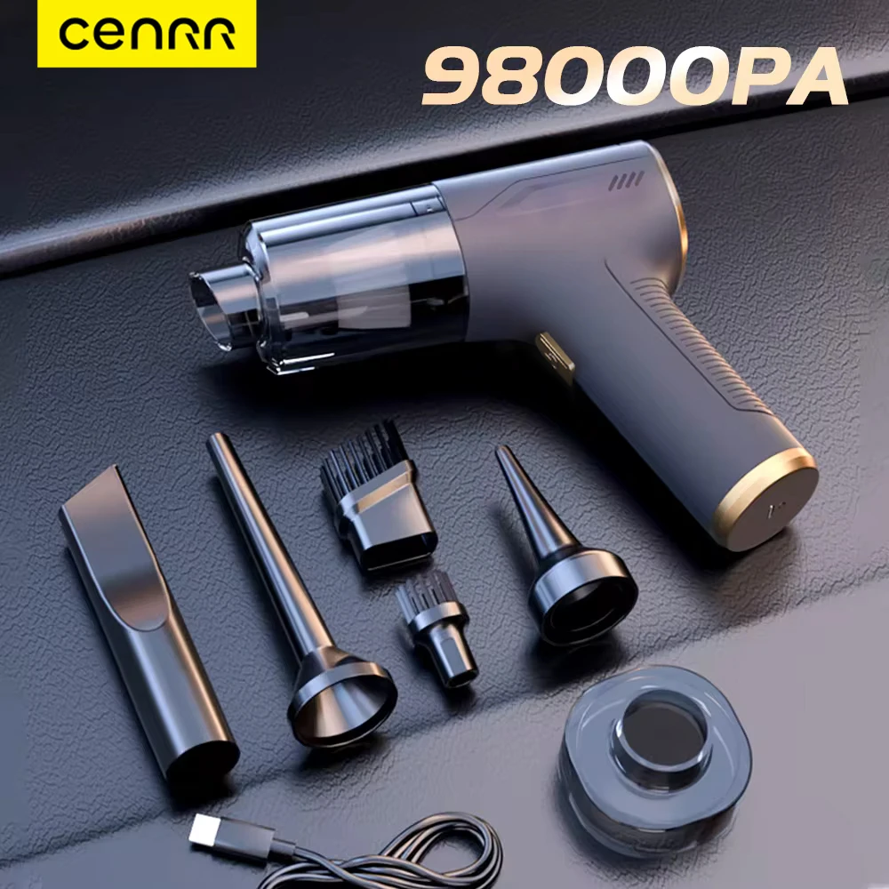 S232b32fa0b8b4aadbfbd9d1cec38656dS.webp CENRR 98000PA Car Vacuum Cleaner Portable Wireless Cleaner Powerful Strong Suction Handheld Cleaning Machine for Home Appliance - Image 1