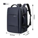 Heroic Knight Travel Backpack Men Business Backpack School Expandable USB Bag Large Capacity 15.6 Laptop Waterproof Backpack Bag - Image 9