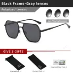 CLLOIO Anti-glare Day Night Vision Glasses Men Women Polarized Driving Sun Glasses Square Aluminum Photochromic Sunglasses UV400 - Image 11