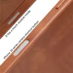 Luxury Business Retro Leather Magnetic Case For iPhone 17 Pro Max 16 Plus 15 14 13 MagSafe Alloy Lens Wireless Charging Cover - Image 3