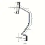 Aluminum alloy turntable stand, mechanical arm, universal cantilever, universal metal desktop computer stand, iPad - Image 3