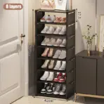 Multiple Layers Shoe Organizer Use At the Door Shoe Rack Organizer Nonwovenfabric Rack Stackable Shelf Adjustable Saving Space - Image 14