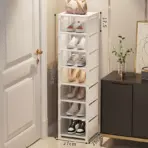 Multiple Layers Shoe Organizer Use At the Door Shoe Rack Organizer Nonwovenfabric Rack Stackable Shelf Adjustable Saving Space - Image 7