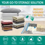 Vacuum Bag With Valve or Pump for Clothes Storing Large Plastic Compression Empty Bag Travel Accessories Storage Container - Image 6
