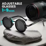2025 Fashion New Unisex Handmade ND9 Level Sunglasses Stepless Rotating Filter Retro Polarized Sunglass Cycling Sports Glassees
