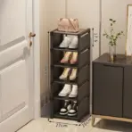 Multiple Layers Shoe Organizer Use At the Door Shoe Rack Organizer Nonwovenfabric Rack Stackable Shelf Adjustable Saving Space - Image 12