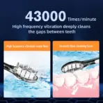 SUBORT S9 Sonic Electric Toothbrush Cordless USB Rechargeable Whitening Toothbrush Waterproof Ultrasonic Automatic Tooth Brush - Image 3
