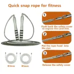 Crossfit Speed Jumping Rope Home Gym Steel Wire Durable For Men Fast Jump Rope loss weight Sport Exercise Workout Equipments - Image 3