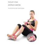 Fitness Resistance Band with Upgraded Anti Slip Foot Pedals and Stable Steel Pipe Handles for Effective Leg Ab Arm Training - Image 5