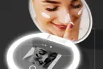 Multifunctional Makeup Mirror, LED & UV Visual Function, Portable Sunscreen Detector - Image 4