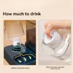 Automatic Cat and Dog Feeder with Drinker - Pet Food Bowl and Drinker Set,Smart Portion Control for Cat and Dog,Without Battery - Image 5