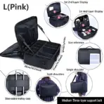 Professional Makeup Case Female Travel Big Capacity Beauty Nail ToolBox Cosmetic Organizer Suitcases For Makeup Storage Boxs - Image 7